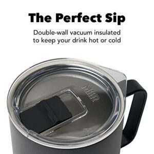 MiiR, Camp Cup, Vacuum Insulated, Stainless Steel with Slide Lid, BPA Free, Black, 8 Fluid Ounces