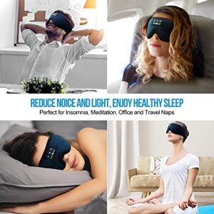 MUSICOZY Sleep Headphones Bluetooth Headband Breathable 3D Sleeping Headphones, Wireless Music Eye Mask Earbuds for Side Sleepers Women Office Air Travel Cool Tech Gadgets Unique Gifts, Pack of 2