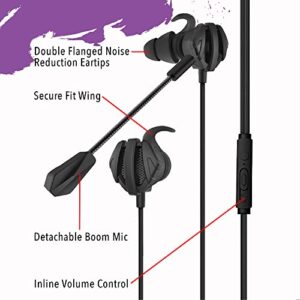 Maxell Earbuds with Detachable Boom mic,Black,199616