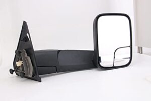 pz towing mirror replacement fit for 2002-2009 ram pair powered heated without signal black