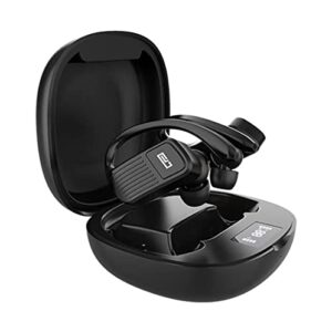 lecuy wireless earbuds designed for sports such as running, workouts, gaming. bluetooth headphones deep bass true wireless stereo hifi sounds. waterproof ipx5 and friendly led display charging case