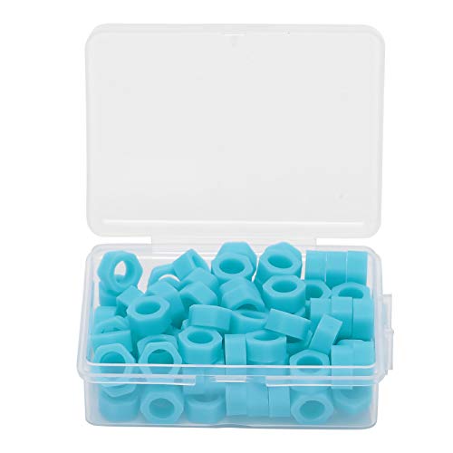 Dental Code Circle, 100Pcs Dental Code Ring Dental Code Circle,100Pcs Silicone Instrument Code Circle Autoclavable For Bar Code Scanners Dentists Material