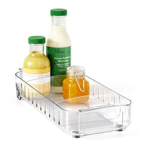 youcopia rollout fridge caddy, 6" wide, clear