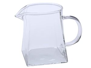 i-mart small glass pitcher, glass milk pitcher, glass creamer pitcher, glass tea pitcher (12 ounce)