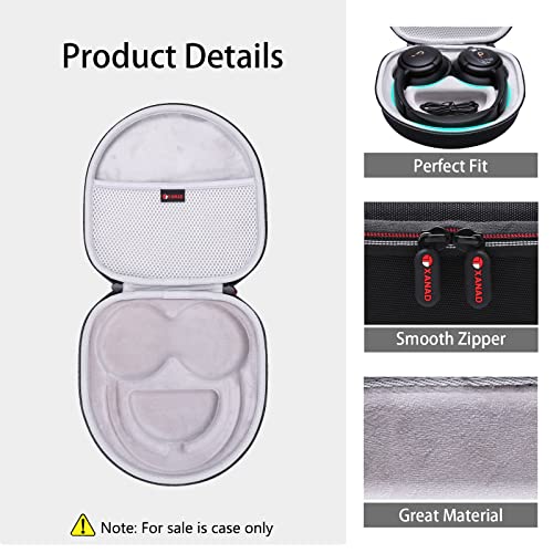 XANAD Hard Case for Anker Soundcore Life Q20 / Q45 / Q30 / Q35 Hybrid Active Noise Cancelling Headphones - Carrying Organizer Storage Bag