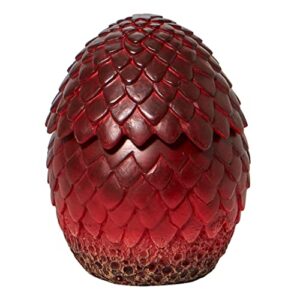 department 56 game of thrones drogon's egg keepsake holder trinket box, 4.92 inch, red