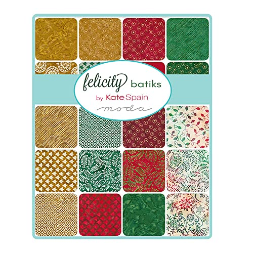 Felicity Batiks Jelly Roll by Kate Spain for Moda Fabrics 27311JR 40 2.5" x 42" Fabric Strips