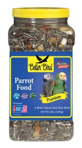 better bird, premium parrot food, 4 lb jar