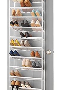 Whitmor, White 36-Pair Over The Door Shoe Organizer