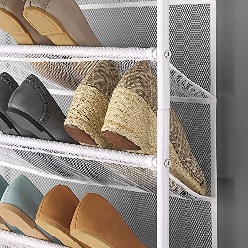 Whitmor, White 36-Pair Over The Door Shoe Organizer