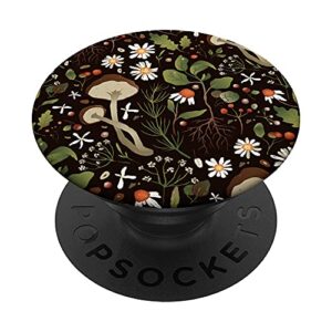 cottagecore aesthetic, daisies, mushrooms, goblincore witchy popsockets swappable popgrip