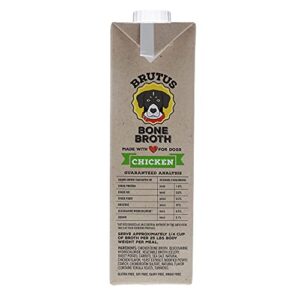 Brutus Bone Broths Chicken Bone Broth Wet Dog Food, 32 oz.