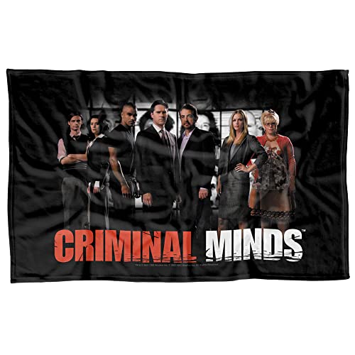 LOGOVISION Criminal Minds The Brain Trust Officially Licensed Fleece Blanket 36" x 58"