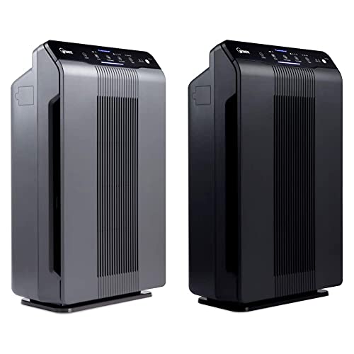 Winix 5300-2 Air Purifier with True HEPA, PlasmaWave and Odor Reducing Carbon Filter,Gray & 5500-2 Air Purifier with True HEPA, PlasmaWave and Odor Reducing Washable AOC™ Carbon Filter