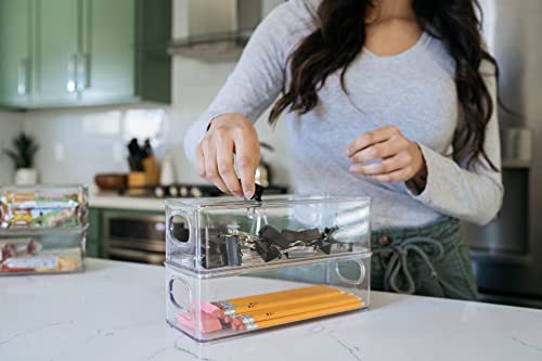 ClearSpace Plastic Pantry Organization and Food Storage Bin – Great Kitchen Organization and Kitchen Storage – Fridge Organizer Bins, Pantry Storage – 8 Pack