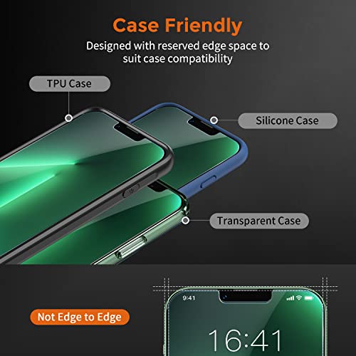 UNBREAKcable 3-Pack Screen Protector for iPhone 13 Pro Max/iPhone 14 Plus, Double Shatterproof Tempered Glass [Easy Installation Frame] [9H Hardness] [99.99% HD Clear] for iPhone 6.7 inch