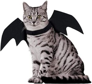 irichna 2pack puppy cat bat wings for halloween party costume, dog cat cosplay bat costume, cute puppy cat dress up clothes