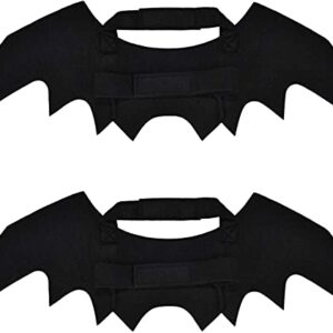 Irichna 2Pack Puppy Cat Bat Wings for Halloween Party Costume, Dog Cat Cosplay Bat Costume, Cute Puppy Cat Dress Up Clothes