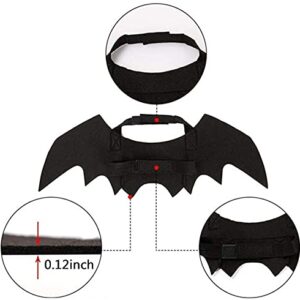 Irichna 2Pack Puppy Cat Bat Wings for Halloween Party Costume, Dog Cat Cosplay Bat Costume, Cute Puppy Cat Dress Up Clothes