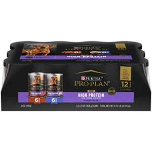 purina pro plan sport high protein wet dog food variety pack - (12) 13 oz. cans