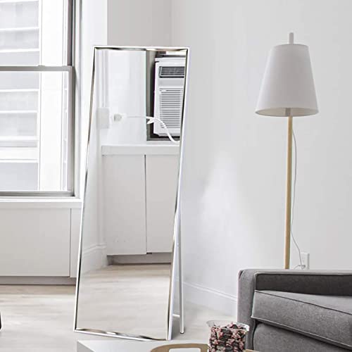 Amazon Brand – Pinzon Full Length Mirror 65"x24", Large Floor Mirror with Frame for Wall Hanging and Standing, White