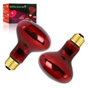 hanjion reptile red light bulb 100w , reptile infrared basking spot bulb red lamp for bearded dragon lizard,snake heating