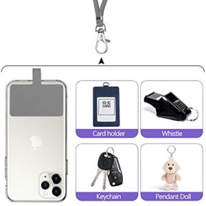 FYY Cell Phone Lanyard,[2 Pack] Cell Phone Lanyards for Women/Men,Universal Crossbody Lanyard for Cell Phone Around the Neck Compatible with iPhone,Samsung Galaxy and All Smartphones-Grey