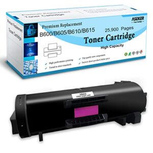 aseker remanufactured b600 b605 b610 b615 toner cartridge 25900 pages for xerox versalink b600 b605 b610 b615 laser printers 106r03942 high capacity black