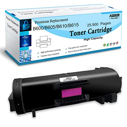 ASEKER Remanufactured B600 B605 B610 B615 Toner Cartridge 25900 Pages for Xerox VersaLink B600 B605 B610 B615 Laser Printers 106R03942 High Capacity Black