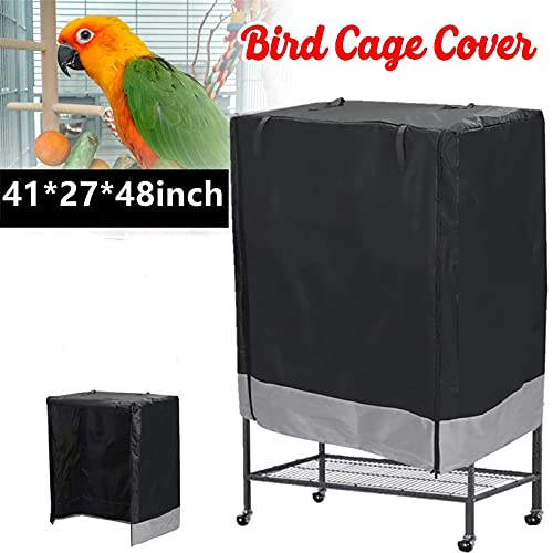 104CM X 69CM X 122CM Large Goodnight Bird Parrot Cage Cover Waterproof Dust Proof Cover Black-Out Birdcage Cover Durable Breathable Washable Material