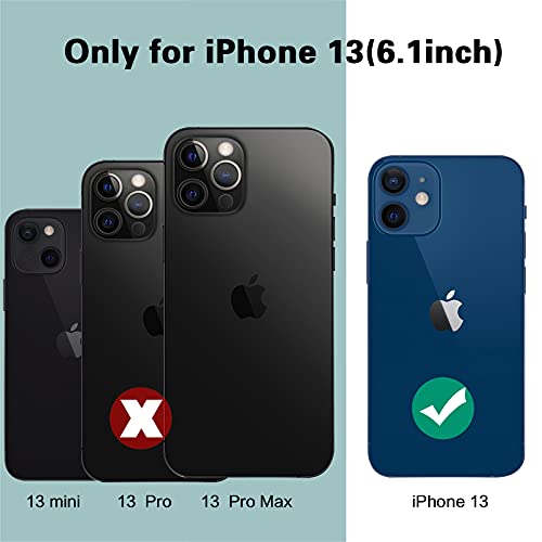 Nineasy Compatible with iPhone 13 Case Waterproof, 360° Full Body Protection Built-in Screen Protector Heavy Duty Cover IP68 Underwater Shockproof Daily-Use Phone Case for iPhone 13 6.1” 5G 2021