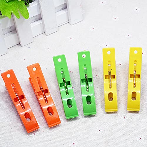 8 Pack Beach Towel Clips for Beach Chairs,Fashion Large Laundry Pegs Clothes Pegs 8pcs Large Size Windproof Plastic Towel Clips for Sunbeds Sun Loungers Pool Chairs Laundry (2PCS)