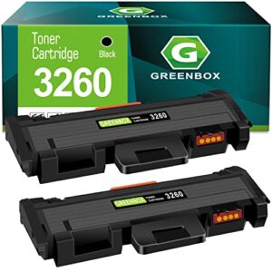 greenbox remanufactured high yield 106r02777 toner cartridge replacement for xerox 106r02777 for phaser 3260 3260di 3260dni, workcentre 3215 3215ni 3225 3225dni toner bundle (3,000 pages, 2 black)