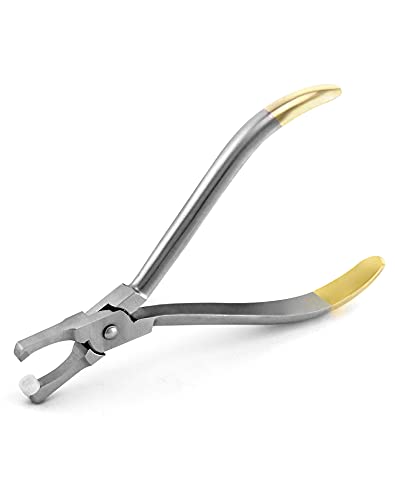 QWORK Orthodontic Bracket Removing Pliers, Stainless Steel Molar Band Remover, Forceps Dental Surgical Instrument Bracket Tools, Used for Bracket, Bands, Wire