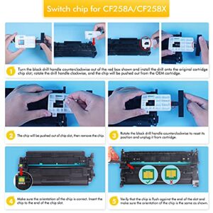 Toner Bank Compatible Toner Cartridge Replacement for HP 58X CF258X 58A CF258A for Pro M404n M404dn M404dw Pro MFP M428fdw M428fdn M428dw M404 M428 Printer Ink (Black, 2 Pack)