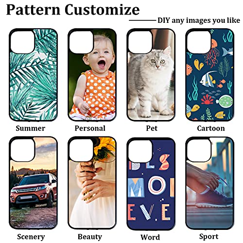 Konohan 6 Pieces Sublimation Blank Phone Case Cover Blank Printable Phone Case for DIY Customize Heat Press Rubber Protective Case(Compatible with iPhone 12/12 Pro)