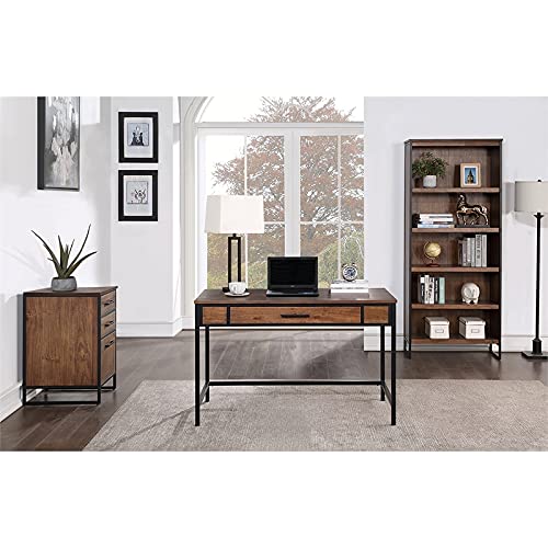 Martin Furniture Industrial Open Wood, Bookcase Shelves, Brown