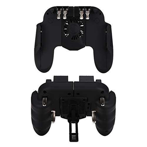 Suitable Smartphone Gamepad, Metal Trigger Push Trigger Design Touch Point Shooting Game Controller Case Made of Abs(Black)