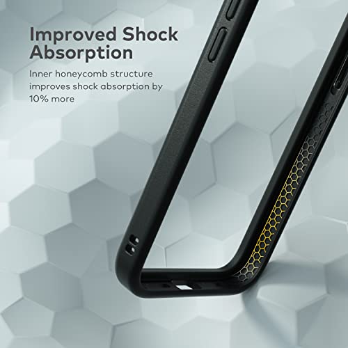 RhinoShield Bumper Case Compatible with [iPhone 13/13 Pro] | CrashGuard NX - Shock Absorbent Slim Design Protective Cover 3.5M / 11ft Drop Protection - Black
