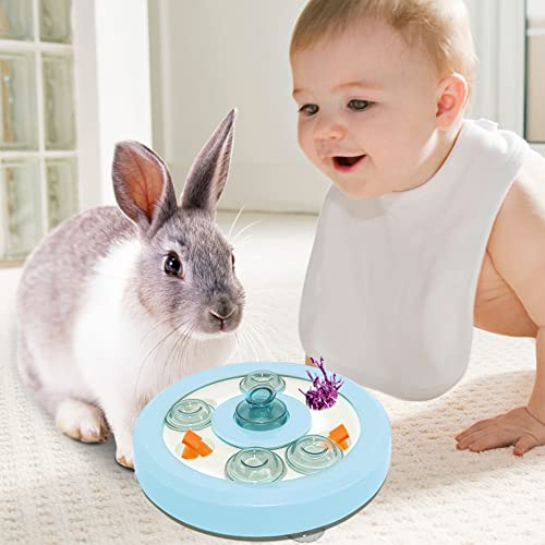 kathson Rabbit Foraging Toy Interactive Puzzle Slow Feeder Puppy Treat Dispenser for IQ Traning & Mental Enrichment Funny Feeding Fun Game Toy for Bunny Ferret Chinchilas Dog Cat