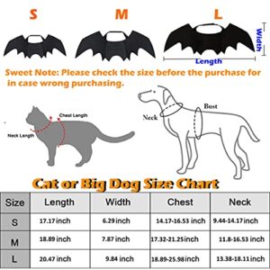 YXBQueen Dog Costume Halloween Pet Halloween Cosplay Dress for Small Dogs Bat Wings Cat Pet Costume for Cosplay Party Cat Costume for Halloween