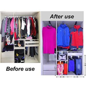 Extendable Clothes Rail With 2 Sliding Track,Pull Out Closet Rod Adjustable 30-80cm Wardrobe Rail Clothes Rack,Load-bearing 25kg ( Size : 800mm )