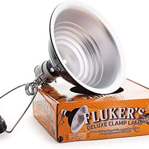 Fluker's Repta-Clamp Lamp with Switch Black 8.5in - Includes Attached DBDPet Pro-Tip Guide