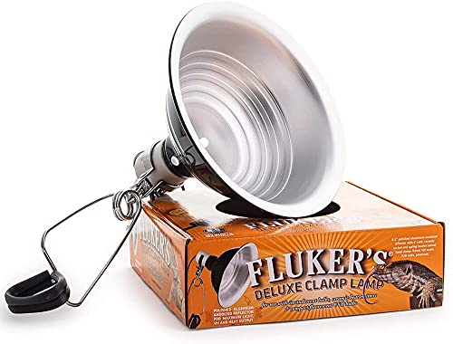 Fluker's Repta-Clamp Lamp with Switch Black 8.5in - Includes Attached DBDPet Pro-Tip Guide