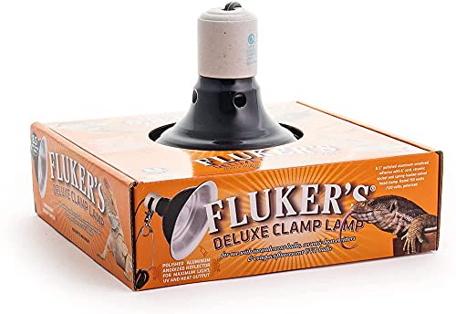 Fluker's Repta-Clamp Lamp with Switch Black 8.5in - Includes Attached DBDPet Pro-Tip Guide