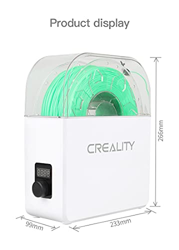 Official Creality Filament Dry Box, Dust-Proof and Moisture-Proof, Keeping PLA 1.75 Filaments Dry During 3D Printing, Filament Holder, Spool Holder, Filament Dryer, Storage Box 3D Printer Accessories