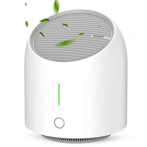 air purifiers for bedroom, osimo small room air purifier with h13 true hepa air filter for home office, usb quiet desktop portable air cleaner, 3 modes for dust pet dander smoke odor