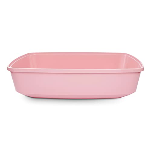 So Phresh Pink Open Cat Litter Box, 19.25" L X 13" X 5" H