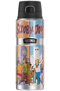 scooby-doo bad guys thermos stainless king stainless steel drink bottle, vacuum insulated & double wall, 24oz