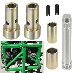 S07070200 Top Link Pin & TK95029 Quick Hitch Bushing Kit Heavy Duty Steel for Category I 3-Point Hitch Tractors